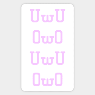 UwU OwO (pink) Magnet